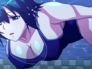 Three Horny Studs Fucking A Cute Anime Under Water