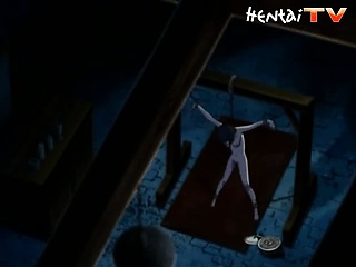 Chained Hentai Babe Gets Fucked In A Cellar